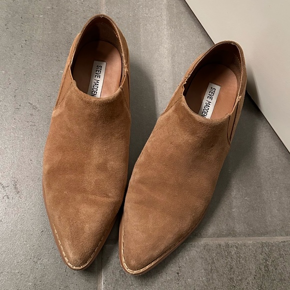 Steve Madden Leather Tan Booties - Picture 2 of 11